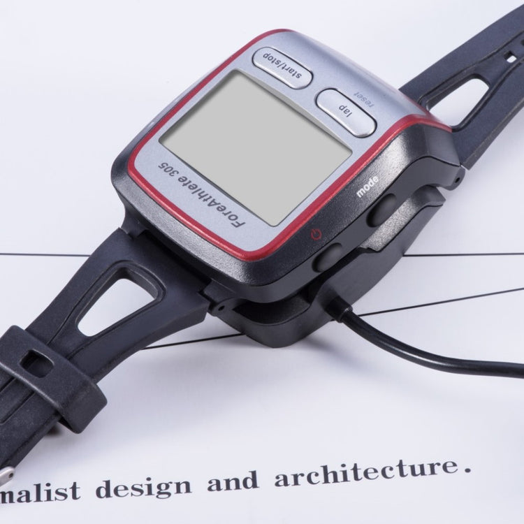 Garmin Forerunner 205 / Garmin Forerunner 305 USB Ladestation - Sort#serie_013