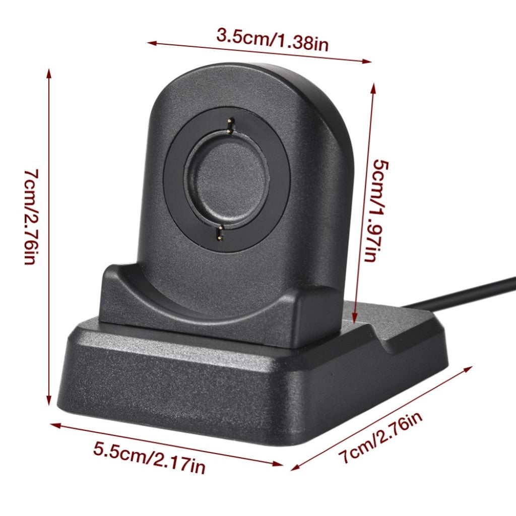 1m Plastik Universal USB Ladestation - Sort#serie_071