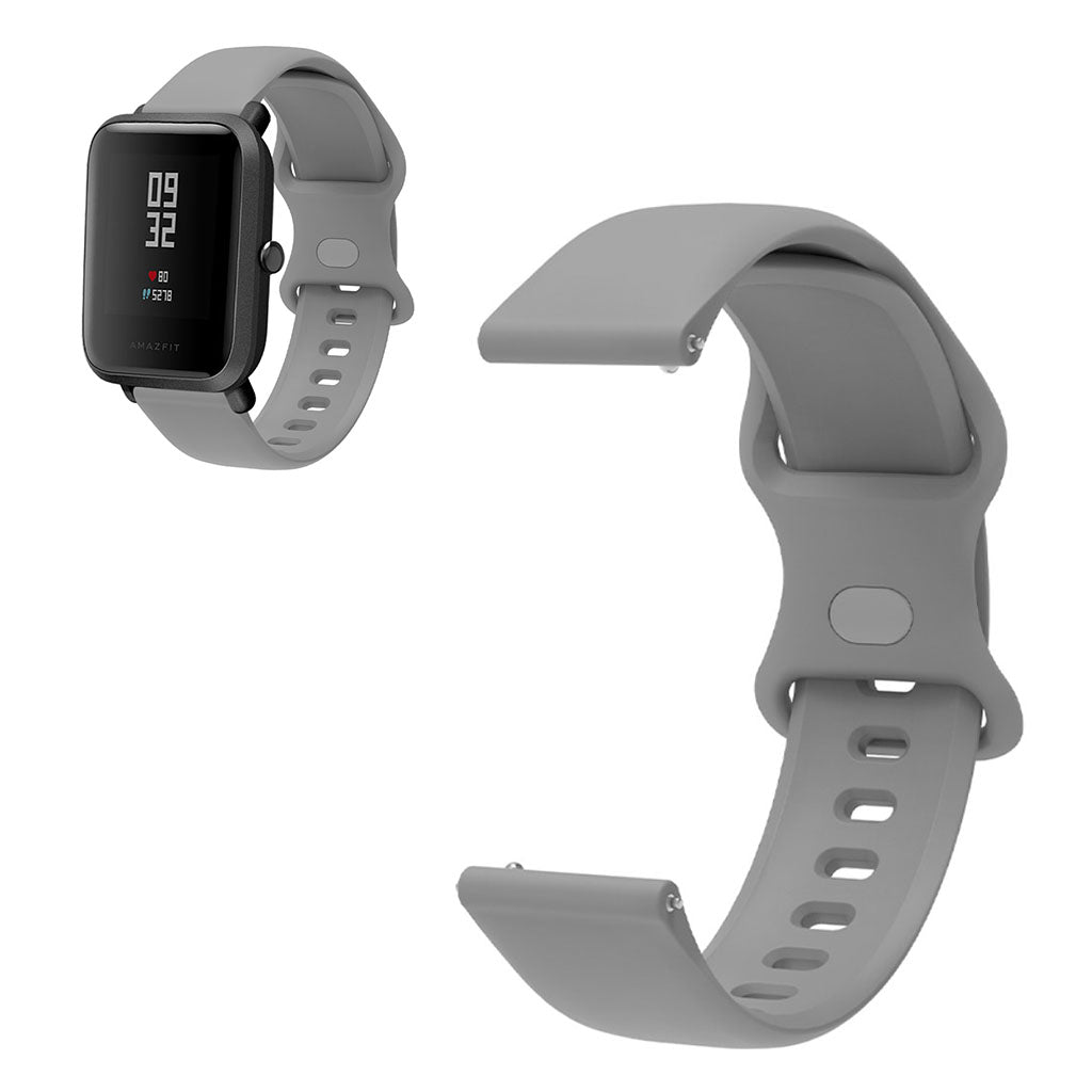 22mm Universal comfortable silicone watch strap - Grey#serie_5