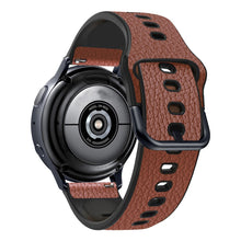 22mm Universal litchi texture leather  watch strap - Light Brown#serie_1