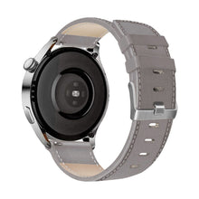 22mm Universal solid color leather watch strap - Grey#serie_2