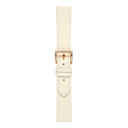 20mm Universal textured genuine leather watch strap - Beige#serie_5