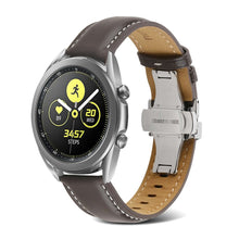 20mm Universal textured genuine leather watch strap - Coffee#serie_2