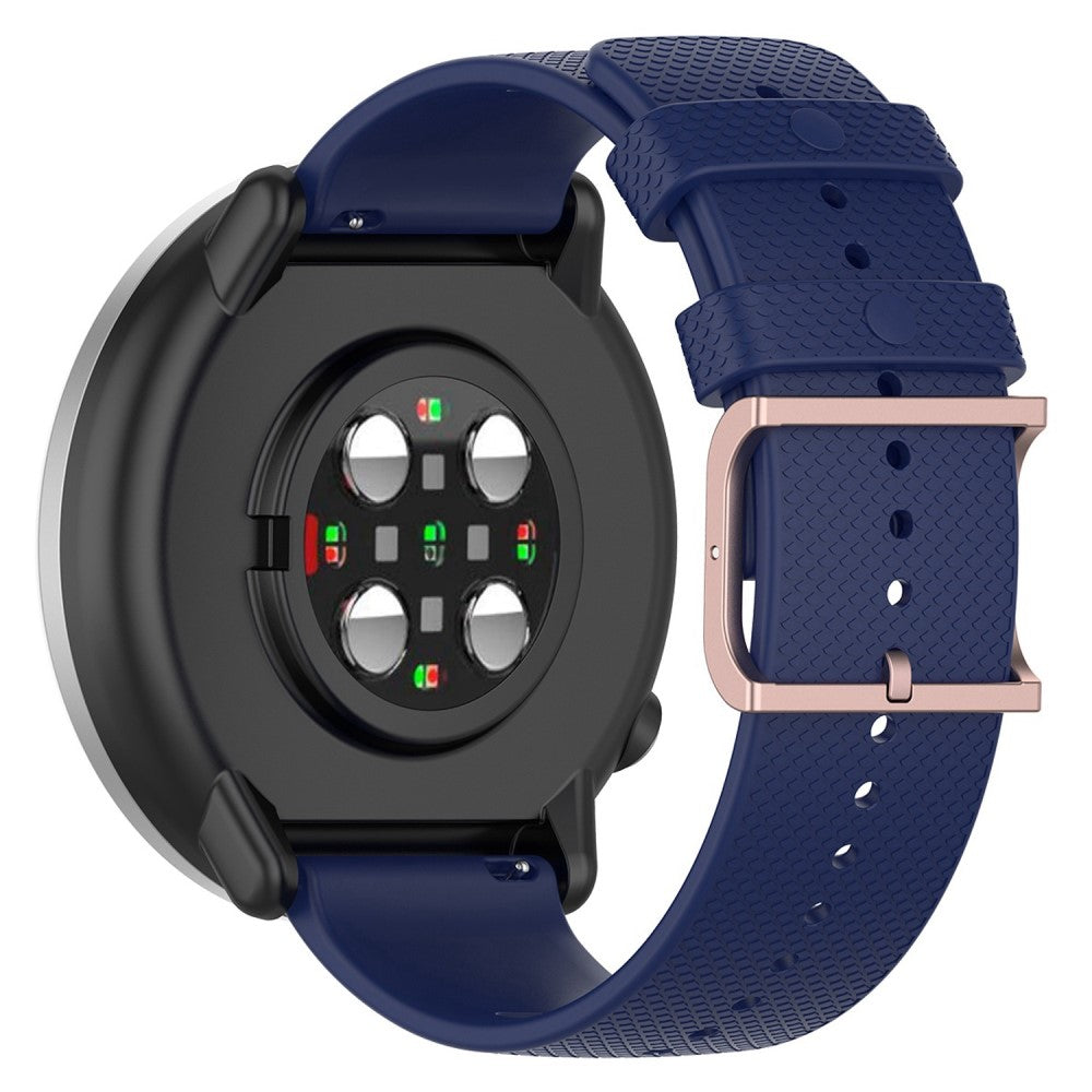 20mm Universal dots design silicone watch strap - Midnight Blue#serie_10