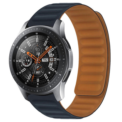 20mm Universal silicone magnetic lock watch strap - Midnight Black#serie_23