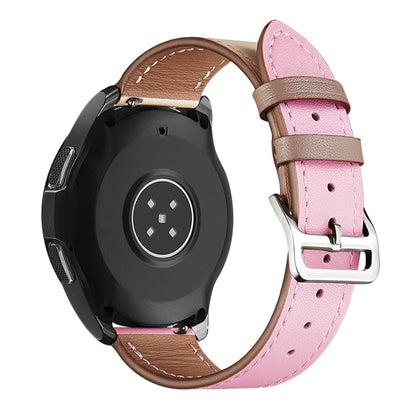 22mm Universal genuine leather watch strap - Beige / Light Pink#serie_11
