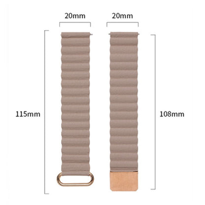 Vildt elegant Universal Ægte læder Urrem - Grøn#serie_3