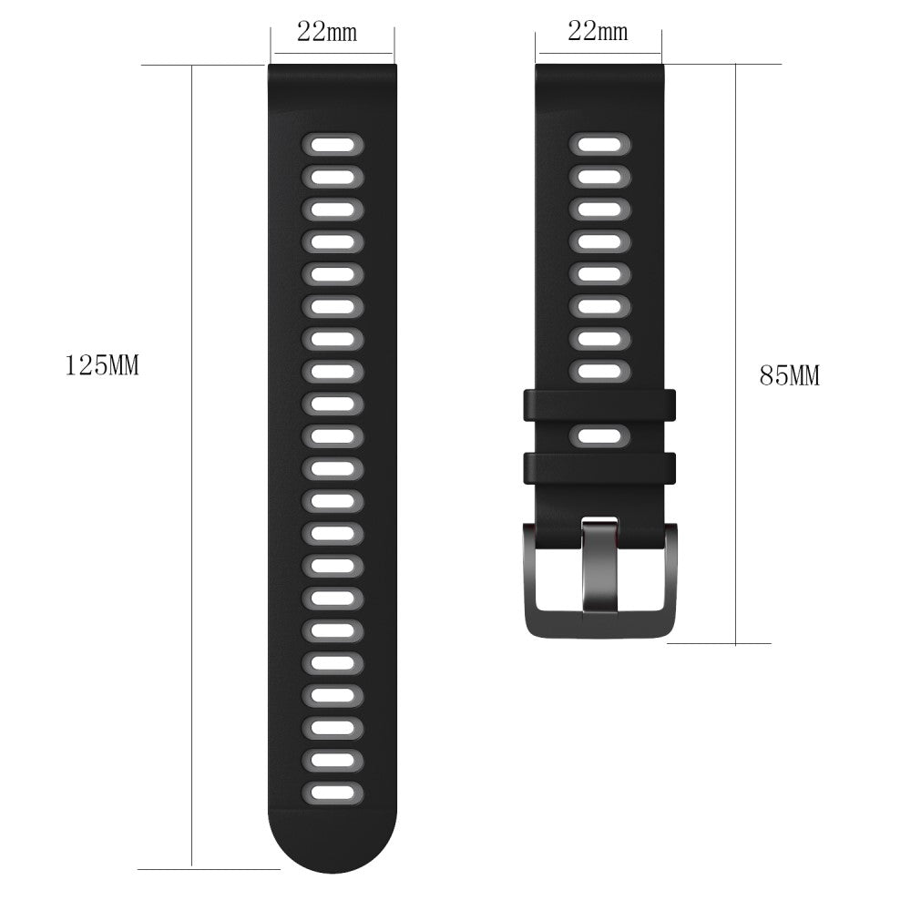 Fremragende Universal Silikone Rem - Sort#serie_1