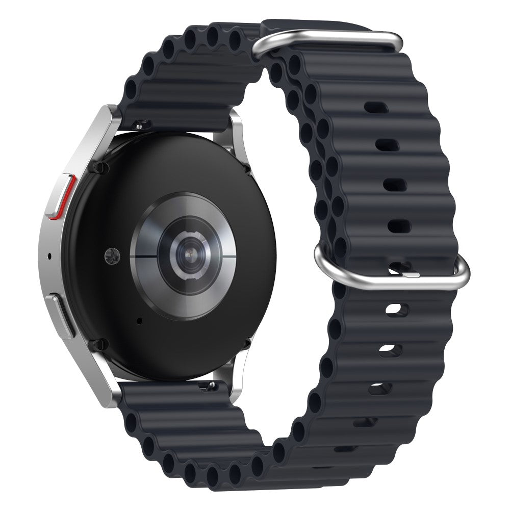 20mm Universal silicone watch strap - Midnight Black#serie_12