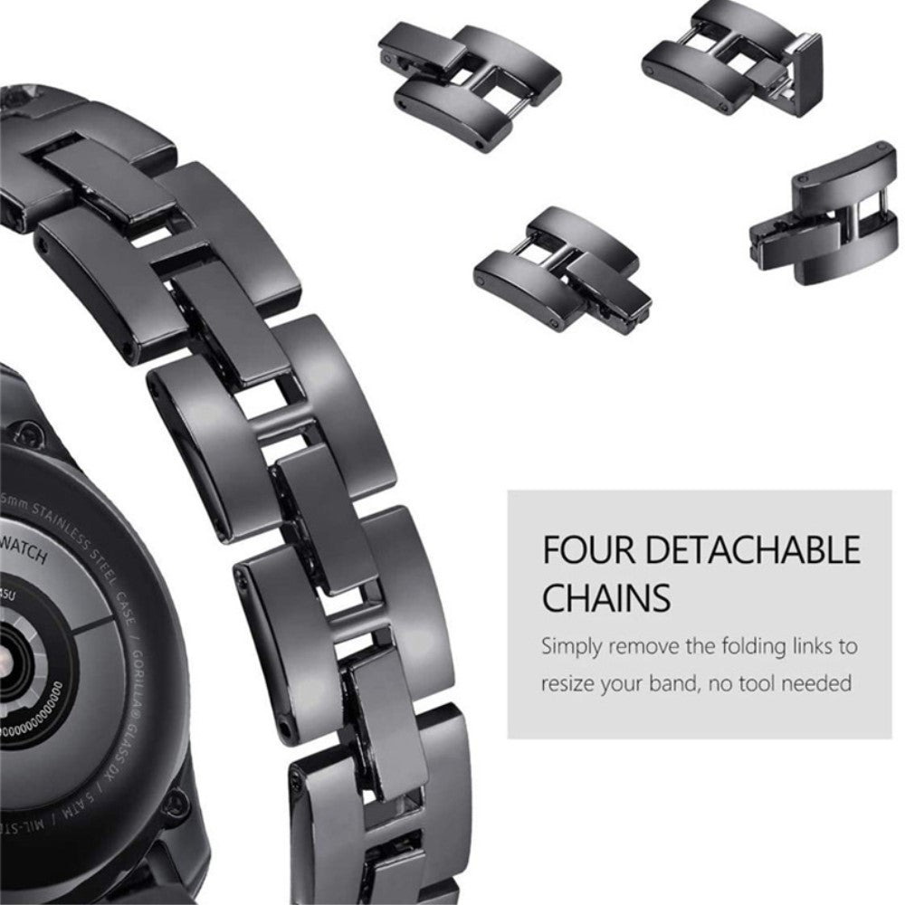 Pænt Universal Metal Rem - Sort#serie_2