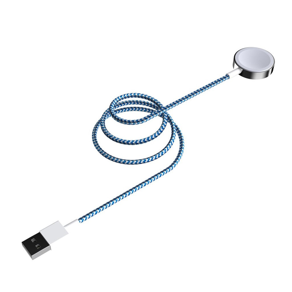 Metal Og Nylon Universal Apple Ladestation - Blå#serie_6