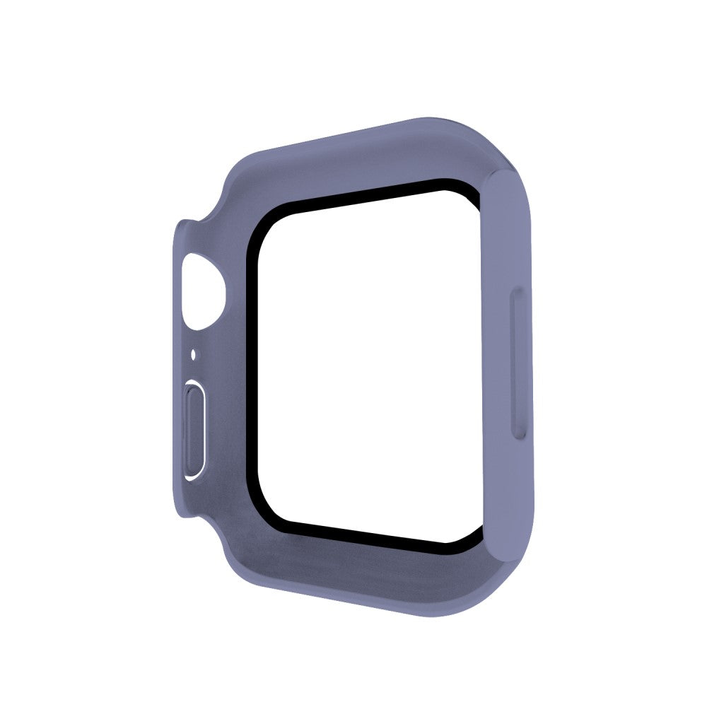 Mega Fint Apple Watch Series 7 41mm Cover med Skærmbeskytter i Plastik og Hærdet Glas - Blå#serie_5