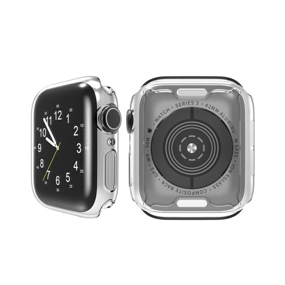 Super Fed Apple Watch Series 7 41mm Cover med Skærmbeskytter i Silikone - Hvid#serie_9