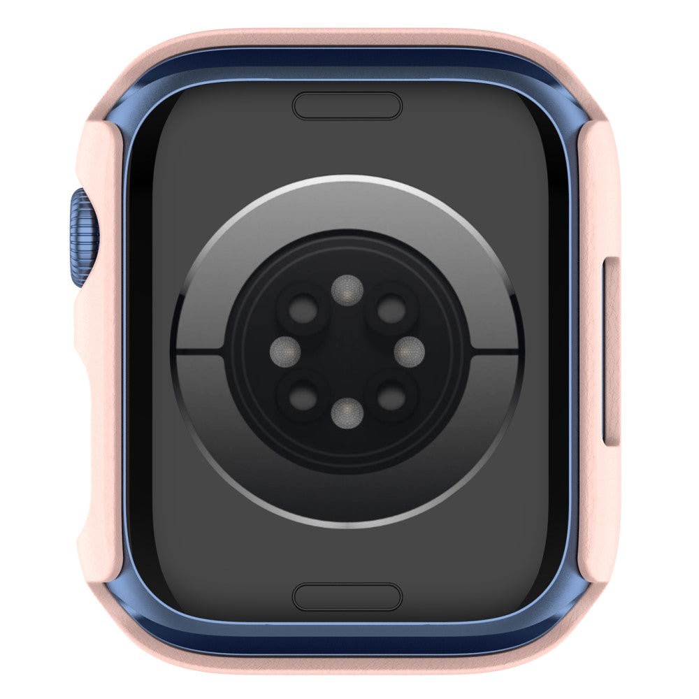 Fint Apple Watch Series 7 41mm Cover med Skærmbeskytter i Plastik og Hærdet Glas - Pink#serie_2