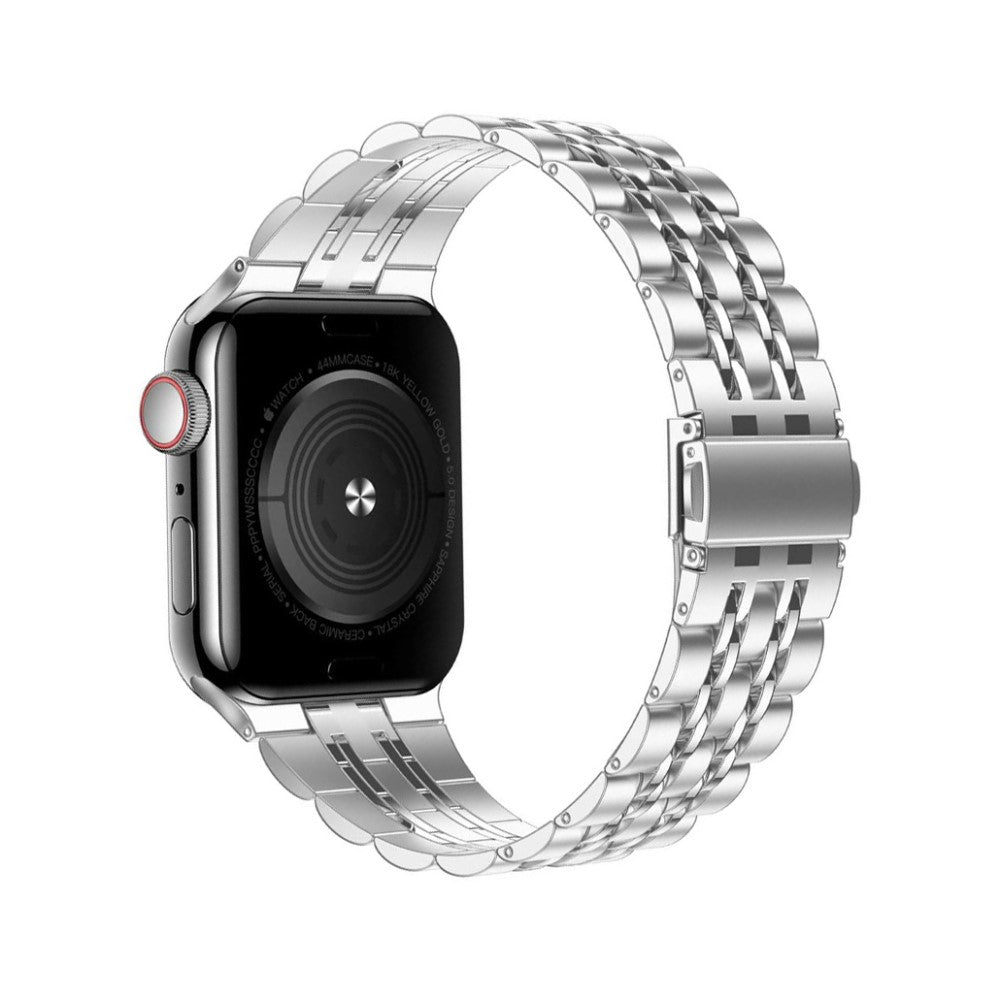 Klassisk Apple Watch Series 7 41mm Metal Rem - Sølv#serie_5