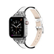 Super Bello Apple Watch Series 7 41mm Vera Pelle E Strass Cinturino