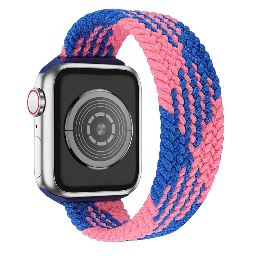 Helt vildt nydelig Apple Watch Series 7 41mm Nylon Rem - Størrelse: L - Flerfarvet#serie_15