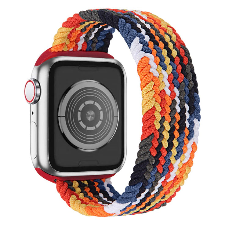 Helt vildt nydelig Apple Watch Series 7 41mm Nylon Rem - Størrelse: L - Flerfarvet#serie_18