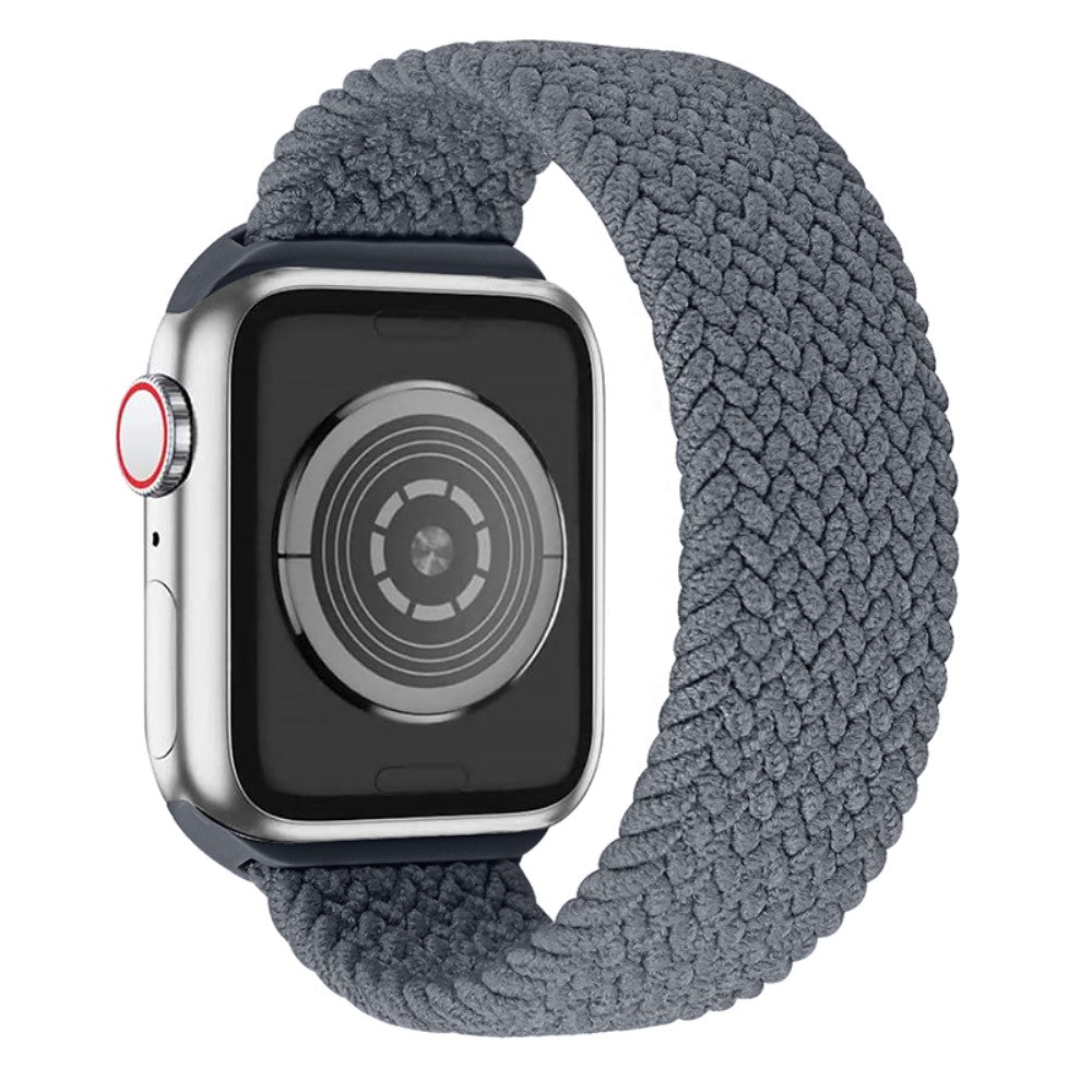 Helt vildt nydelig Apple Watch Series 7 41mm Nylon Rem - Størrelse: L - Sort#serie_20