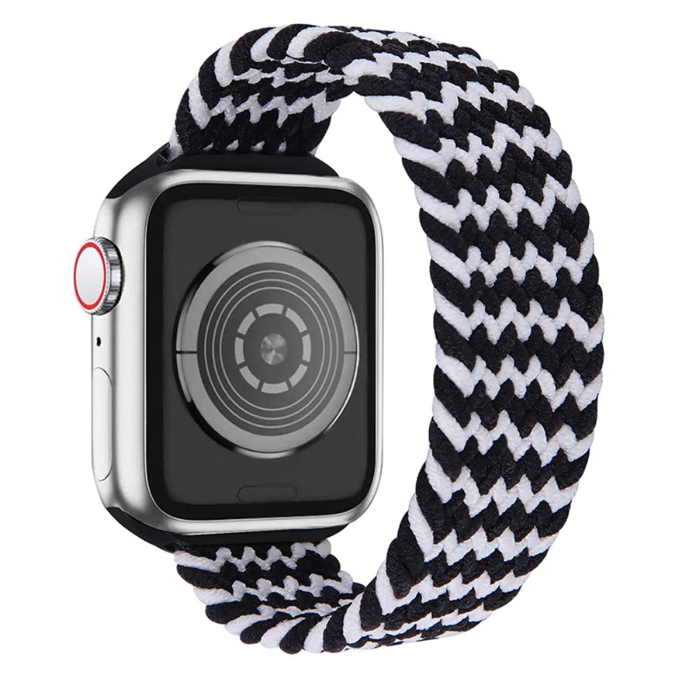 Helt vildt nydelig Apple Watch Series 7 41mm Nylon Rem - Størrelse: L - Sort#serie_8