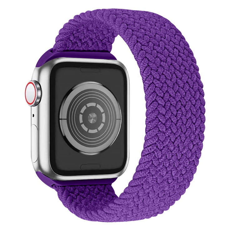 Meget kønt Apple Watch Series 7 41mm Nylon Rem - Størrelse: M - Lilla#serie_23