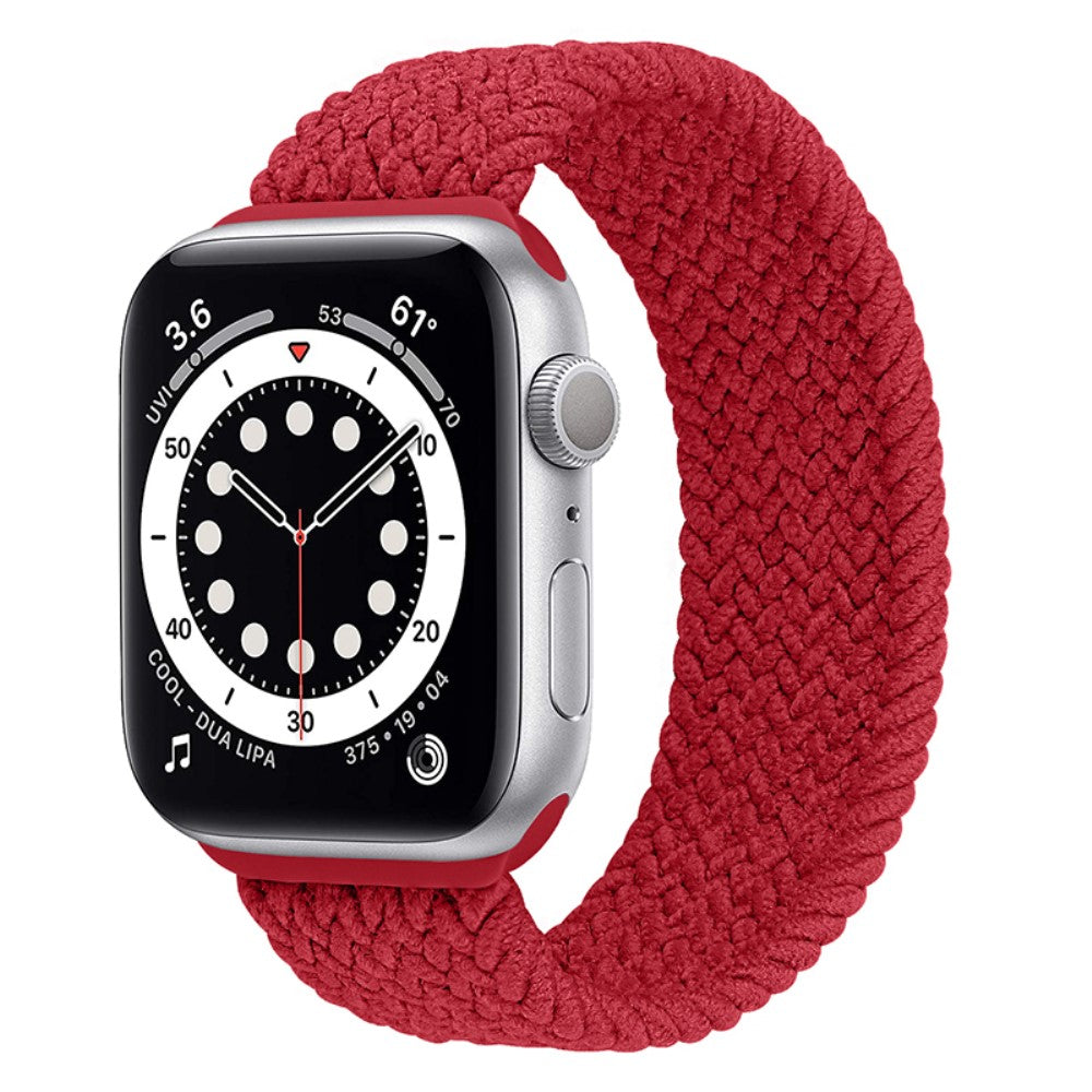 Super fed Apple Watch Series 7 41mm Nylon Rem - Størrelse: S - Rød#serie_13