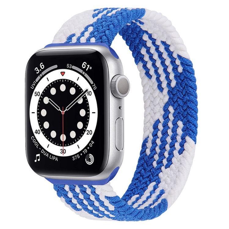 Super fed Apple Watch Series 7 41mm Nylon Rem - Størrelse: S - Flerfarvet#serie_14