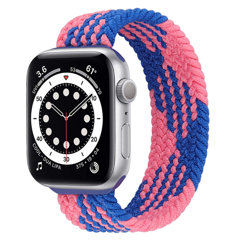 Super fed Apple Watch Series 7 41mm Nylon Rem - Størrelse: S - Flerfarvet#serie_15