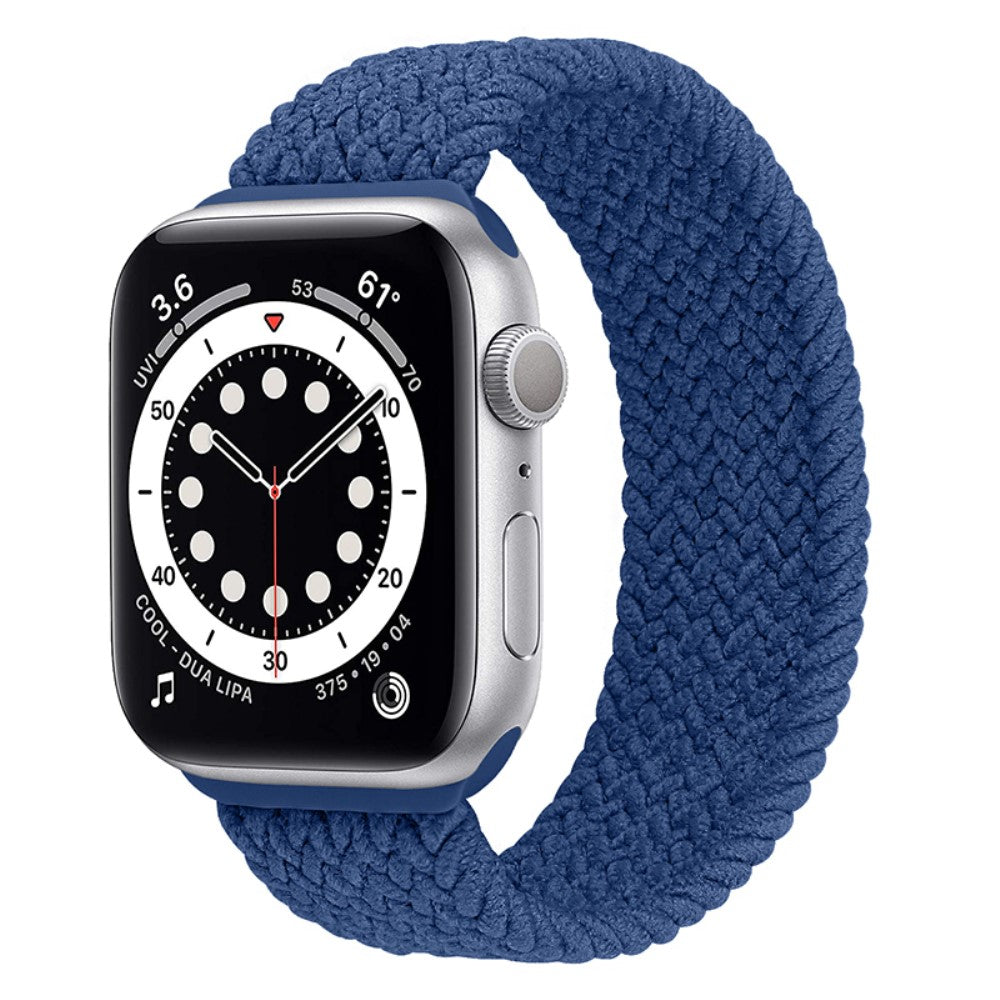 Super fed Apple Watch Series 7 41mm Nylon Rem - Størrelse: S - Blå#serie_16