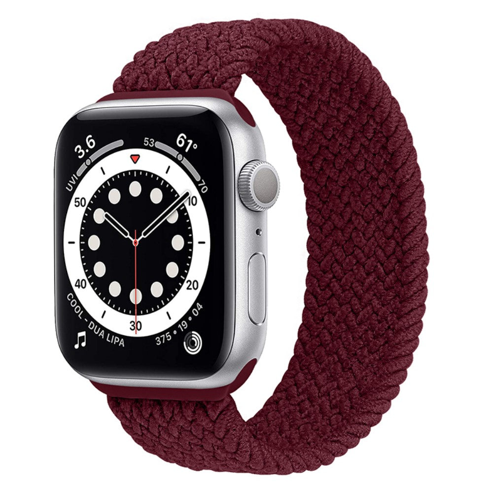 Super fed Apple Watch Series 7 41mm Nylon Rem - Størrelse: S - Rød#serie_19