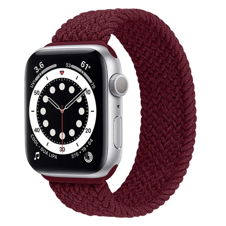 Super fed Apple Watch Series 7 41mm Nylon Rem - Størrelse: S - Rød#serie_19