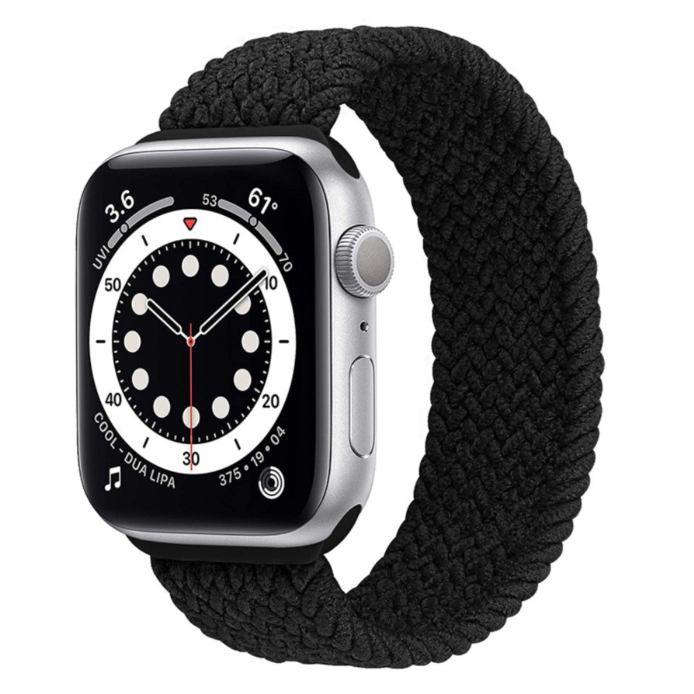 Super fed Apple Watch Series 7 41mm Nylon Rem - Størrelse: S - Sort#serie_6