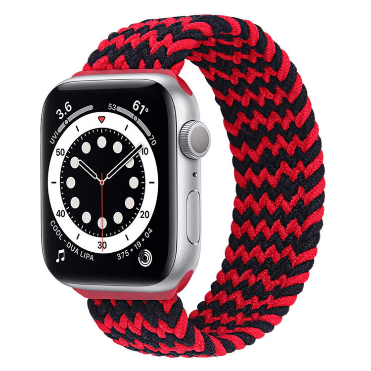 Super fed Apple Watch Series 7 41mm Nylon Rem - Størrelse: S - Rød#serie_9