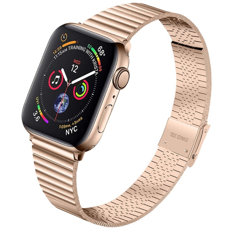 Vildt elegant Apple Watch Series 7 41mm Metal Rem - Pink#serie_4