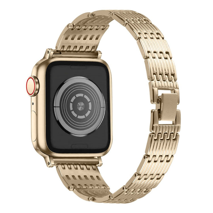 Rigtigt smuk Apple Watch Series 7 41mm Metal Rem - Guld#serie_4