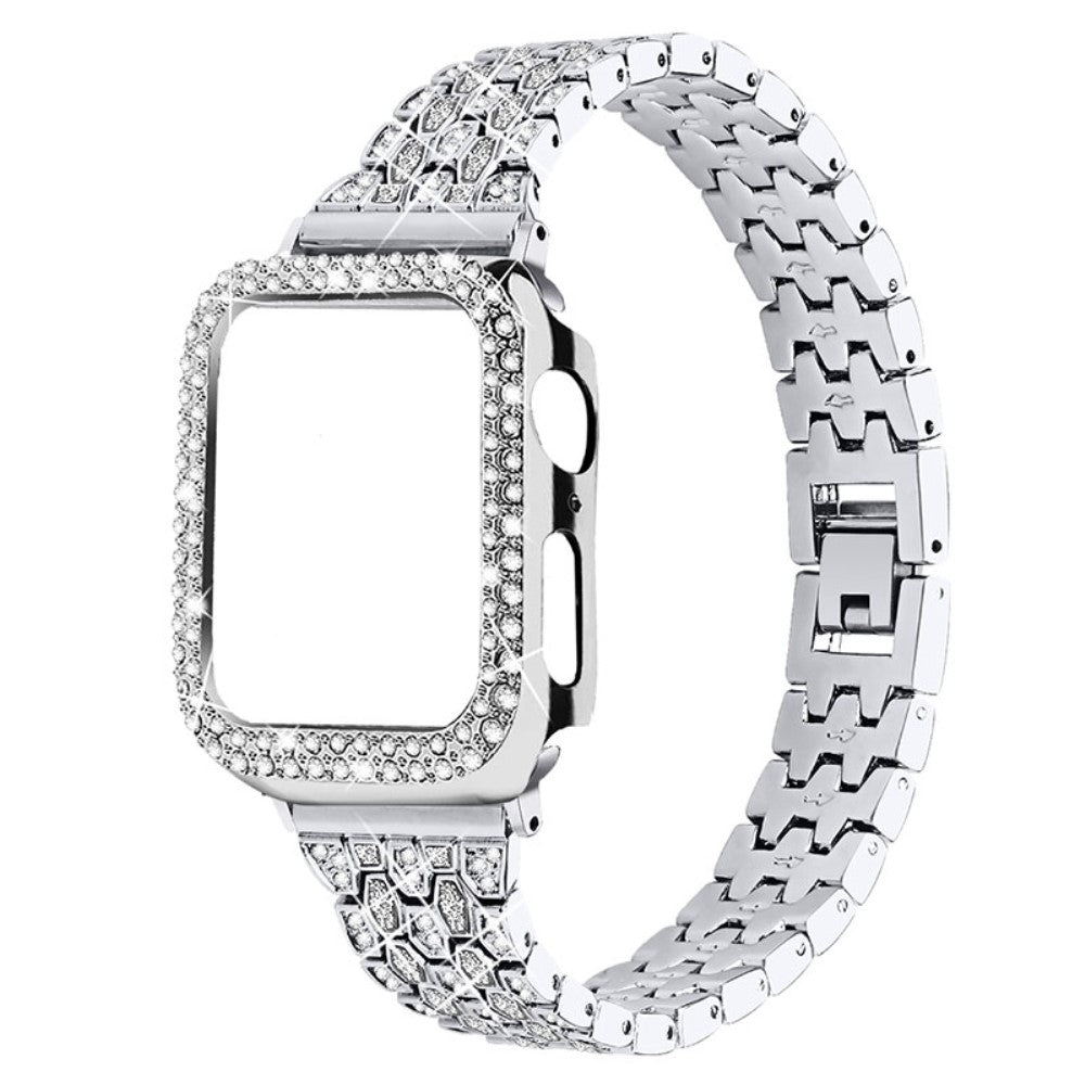 Super fed Apple Watch Series 7 41mm Metal og Rhinsten Rem - Flerfarvet#serie_2