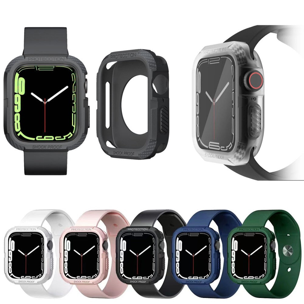 Apple Watch Series 7 41mm  Silikone Bumper  - Hvid#serie_5