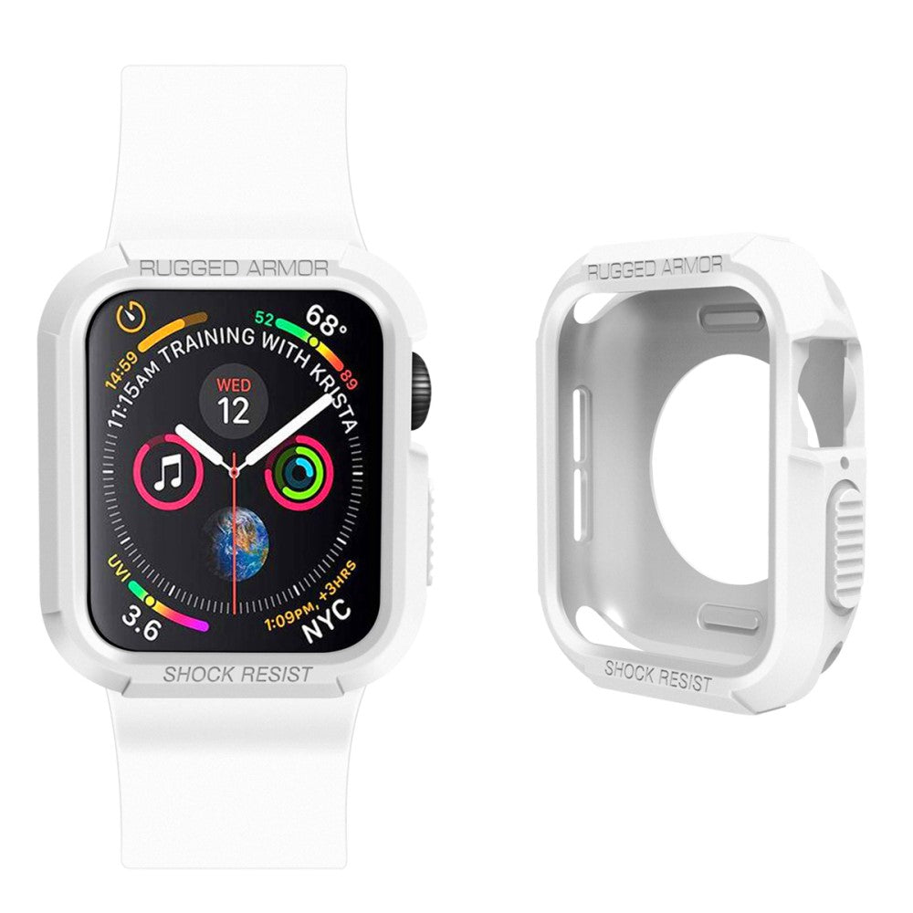 Apple Watch Series 7 41mm  Silikone Bumper  - Hvid#serie_2