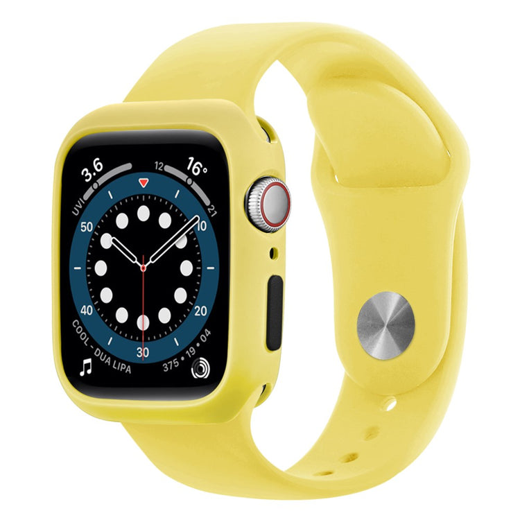 Apple Watch Series 7 41mm  Silikone Bumper  - Gul#serie_12