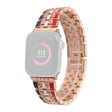 Incredibilmente Resistente Apple Watch Series 7 41mm Metallo E Strass Cinturino