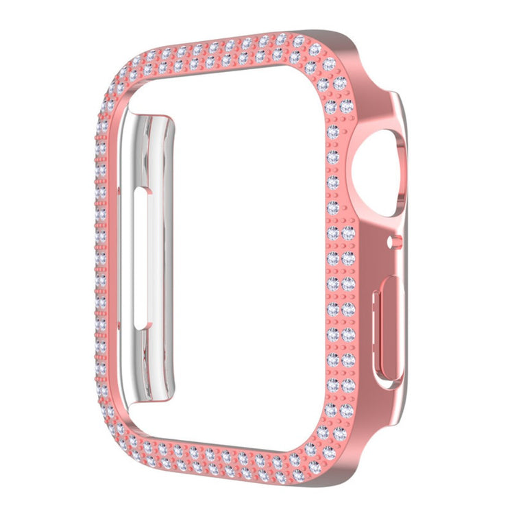 Apple Watch Series 7 41mm  Plastik og Rhinsten Bumper  - Pink#serie_1