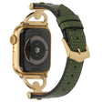Notevolmente Durevole Apple Watch Series 7 41mm Metallo E Finta Pelle Cinturino