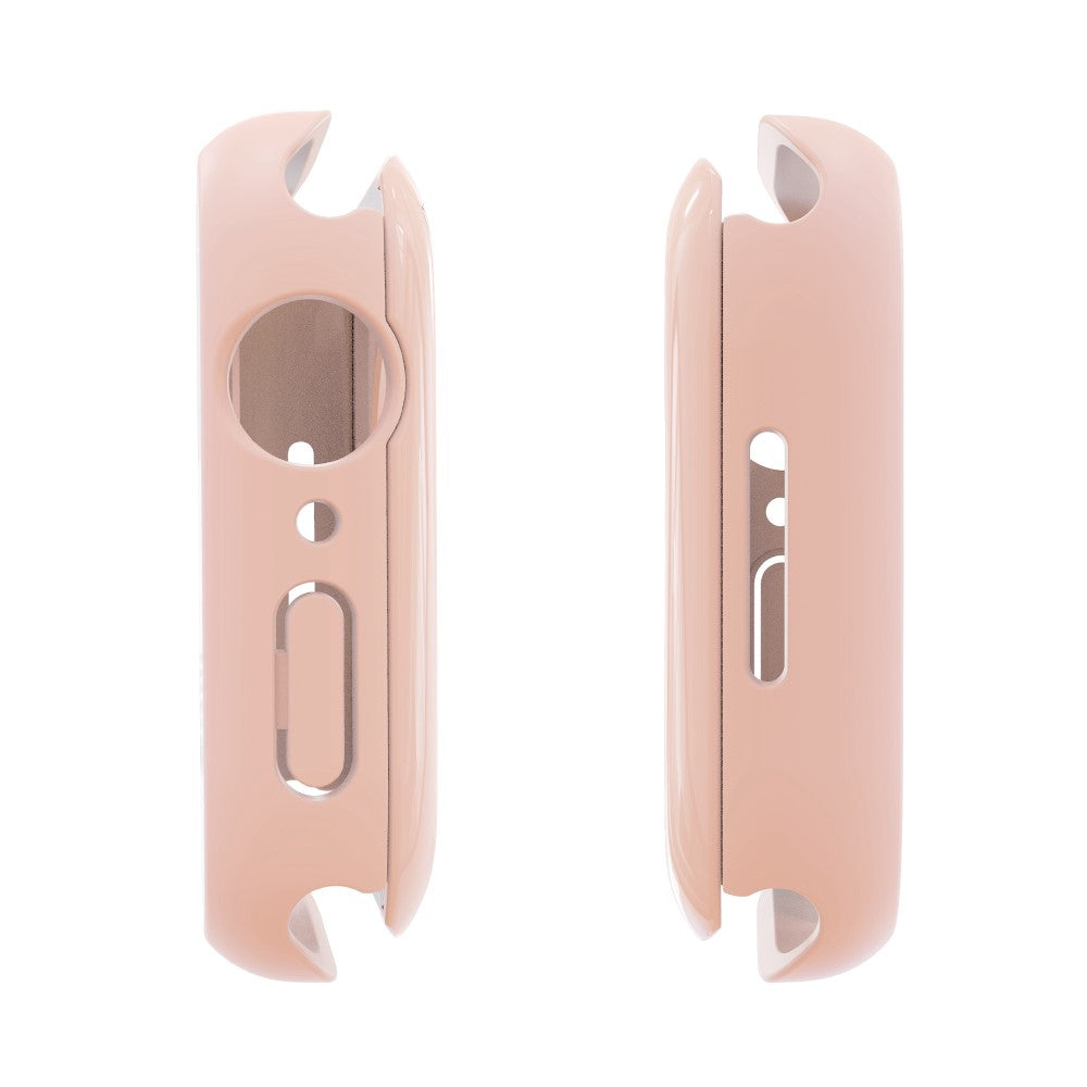 Apple Watch Series 7 41mm Elegant Plastik og Glas Bumper  - Pink#serie_1