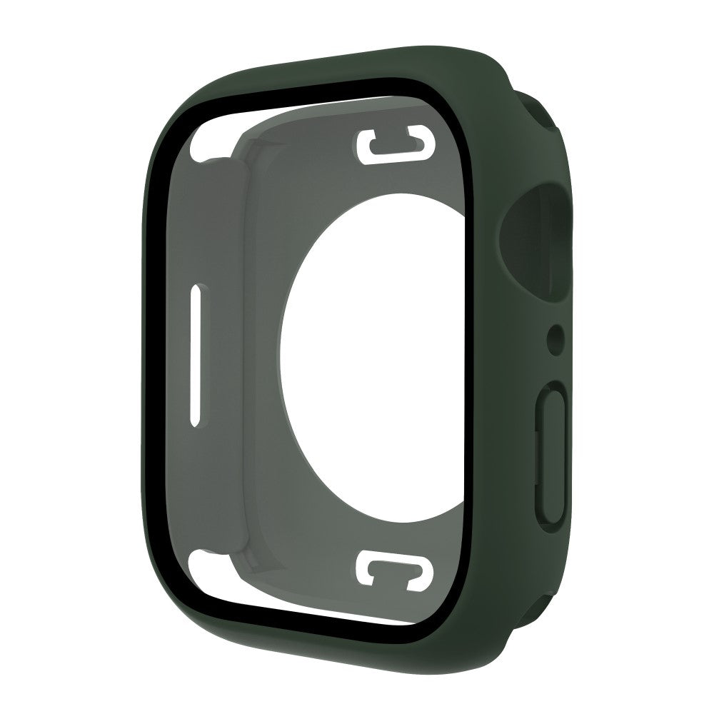 Apple Watch Series 7 41mm Elegant Plastik og Glas Bumper  - Grøn#serie_4