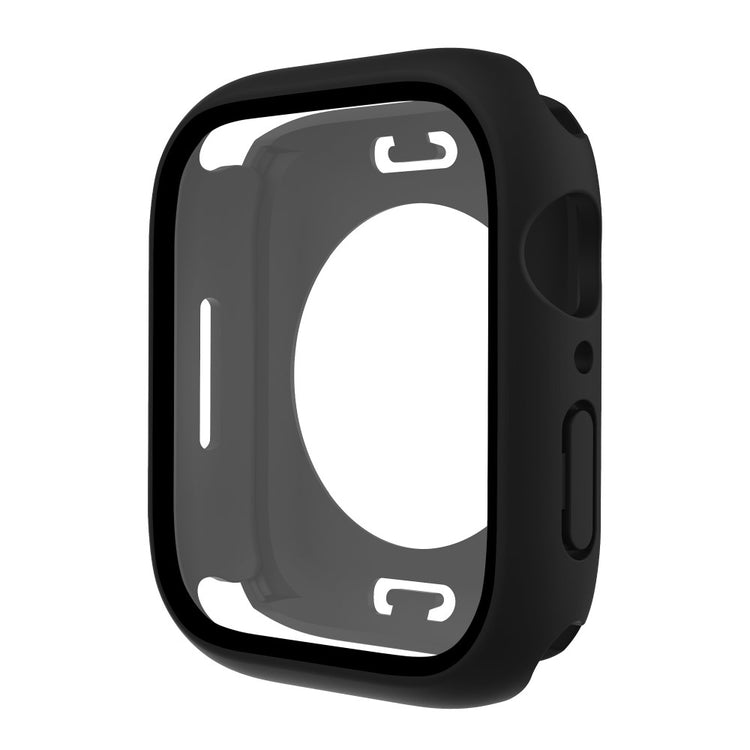 Apple Watch Series 7 41mm Elegant Plastik og Glas Bumper  - Sort#serie_5