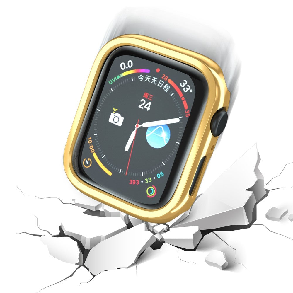 Apple Watch Series 7 41mm  Silikone Bumper  - Guld#serie_3