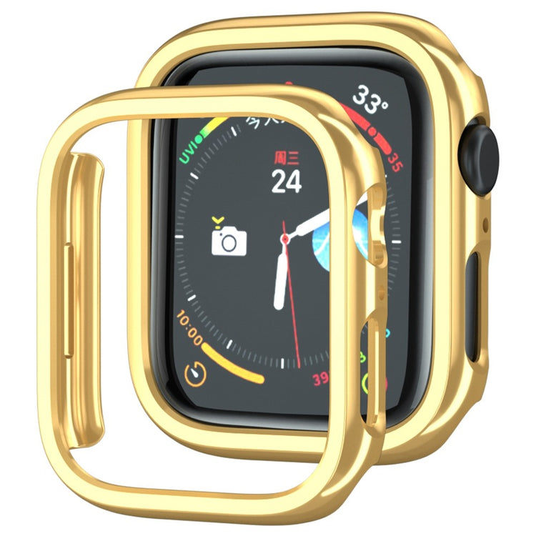 Apple Watch Series 7 41mm  Silikone Bumper  - Guld#serie_3