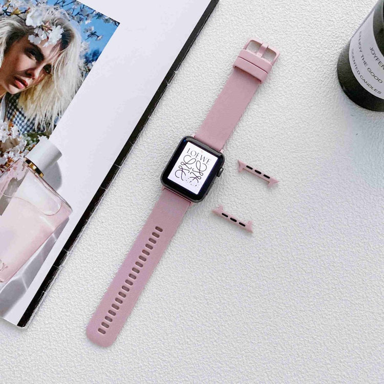Skøn Apple Watch Series 7 41mm Silikone Rem - Pink#serie_3