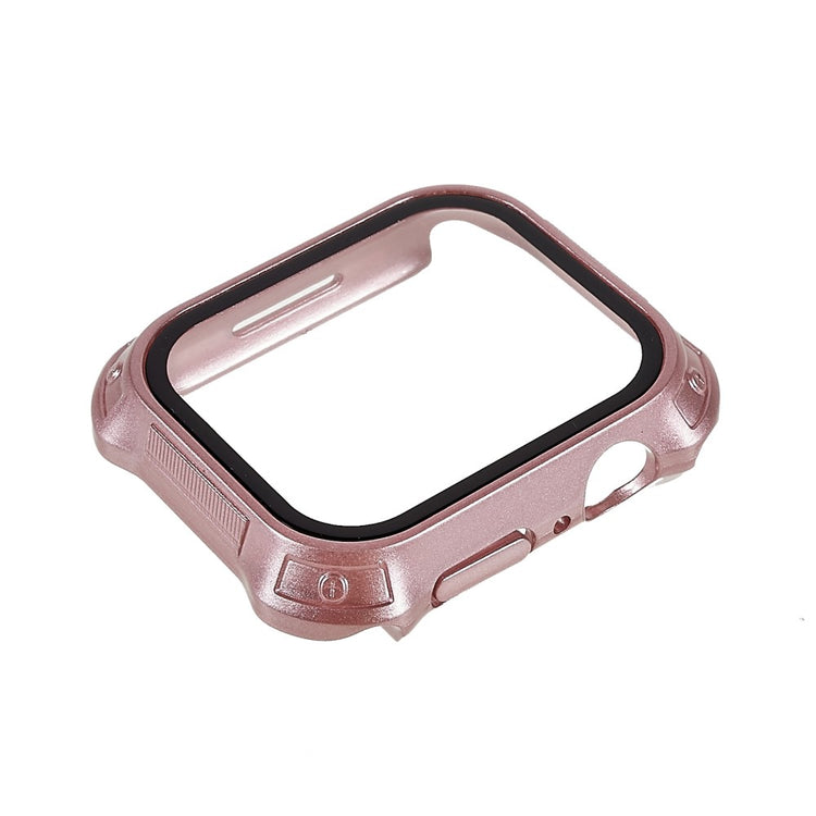 Meget Godt Apple Watch Series 7 41mm Cover med Skærmbeskytter i Plastik og Hærdet Glas - Pink#serie_4