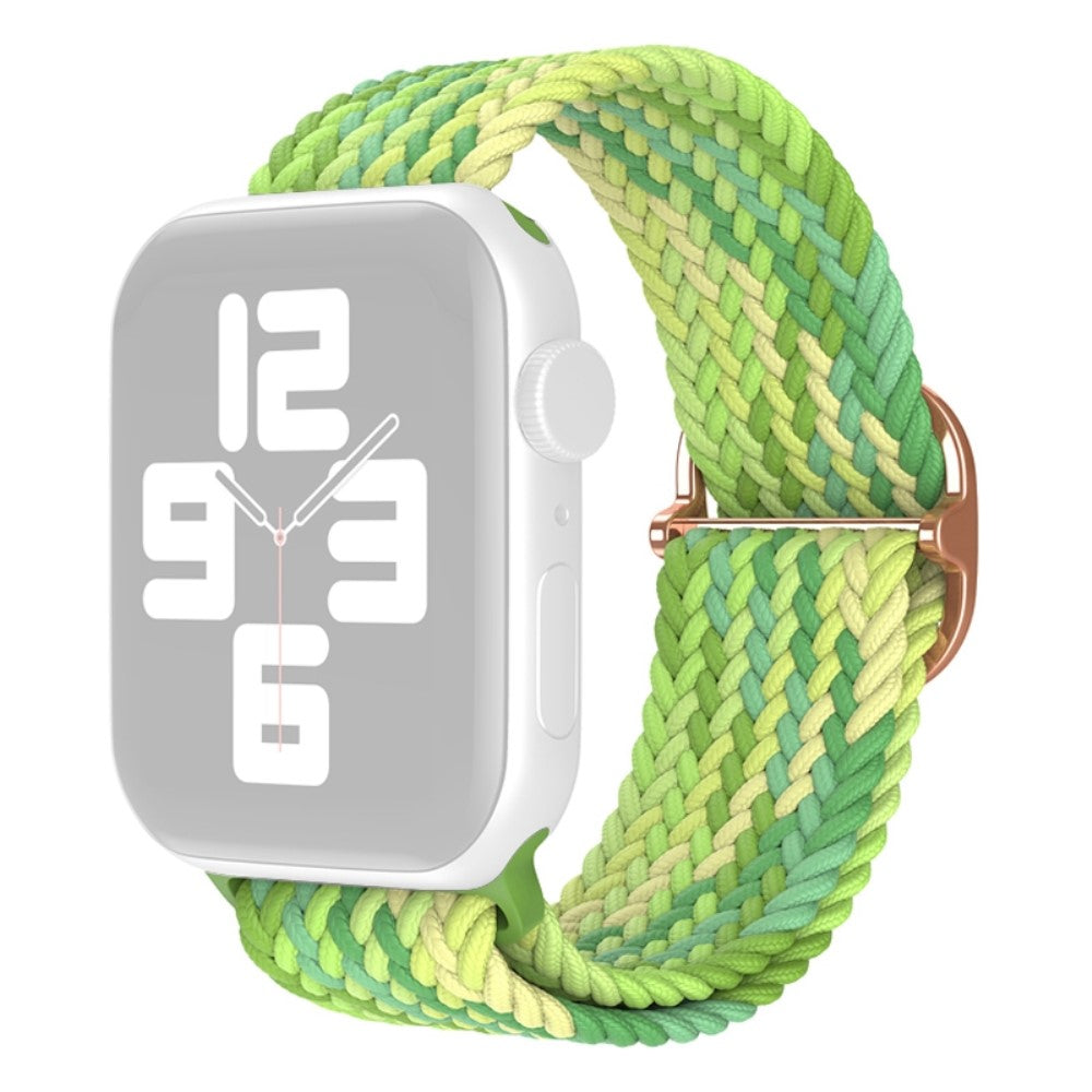 Rigtigt elegant Apple Watch Series 7 41mm Nylon Rem - Grøn#serie_20